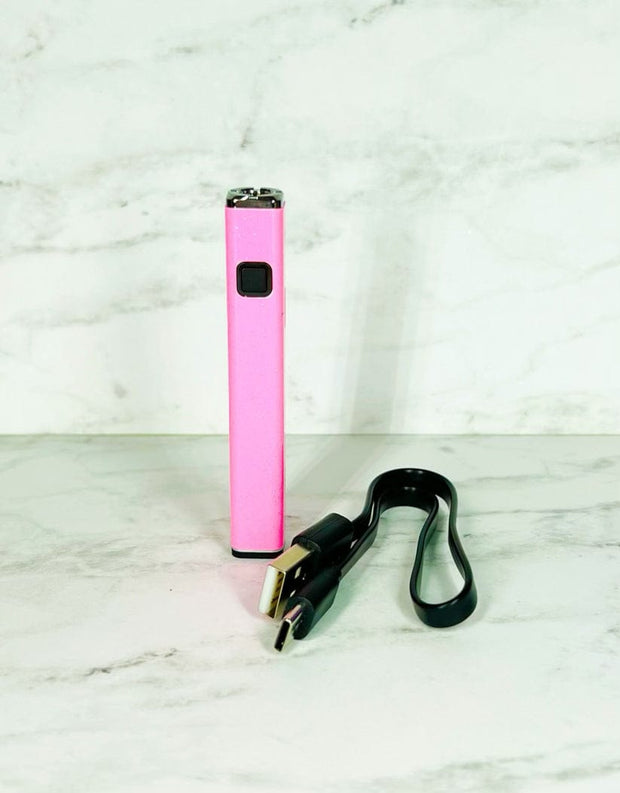510 Threaded Battery Hot Pink Glitter Vape Pen