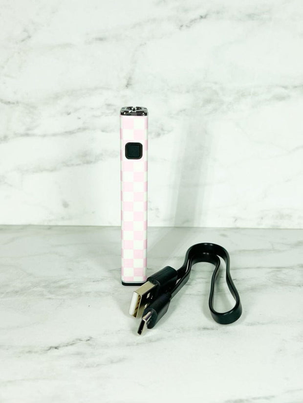 510 Threaded Battery Pink Checkered Designer Starter Kit