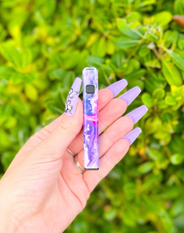 510 Threaded Battery Purple Pink Marble Vape Pen