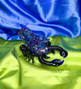 Blue Scorpion Glass Hand Pipe