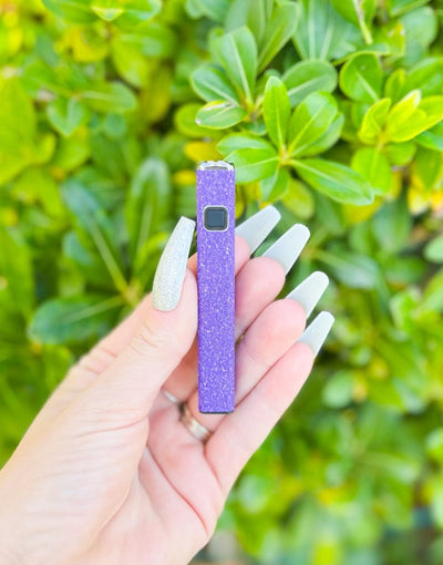 510 Threaded Battery Purple Glitter Vape Pen