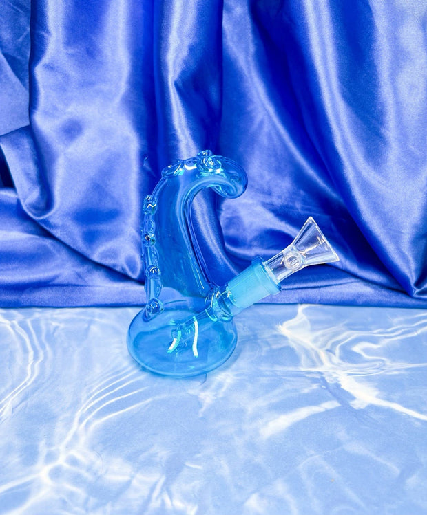 Mini Wave Tentacle Glass Water Pipe/Dab Rig