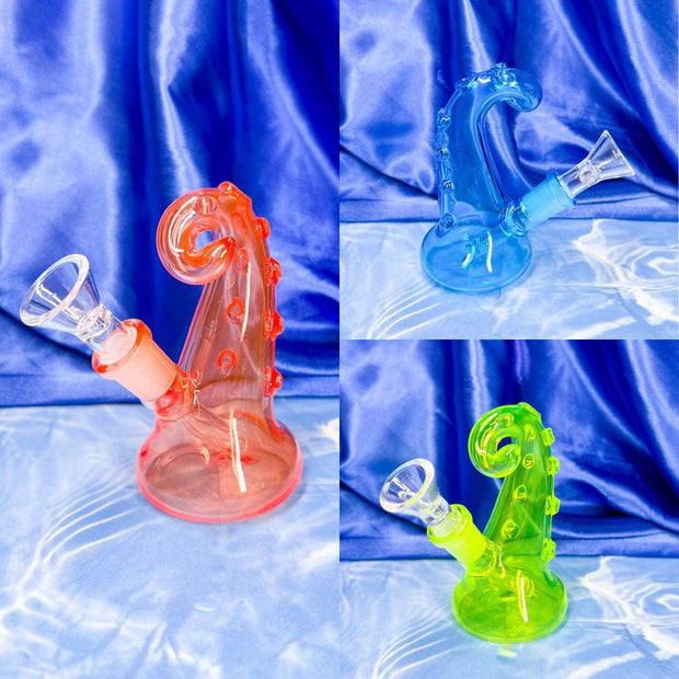 Mini Wave Tentacle Glass Water Pipe/Dab Rig