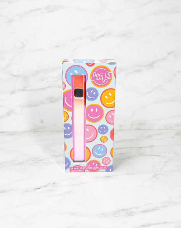 510 Threaded Battery Pink Orange Holographic Vape Pen