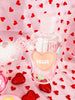 Milky Pink Candy Hearts 10in Glass Water Pipe/Bong