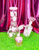 Pink Cow 10in Glass Water Pipe/Bong