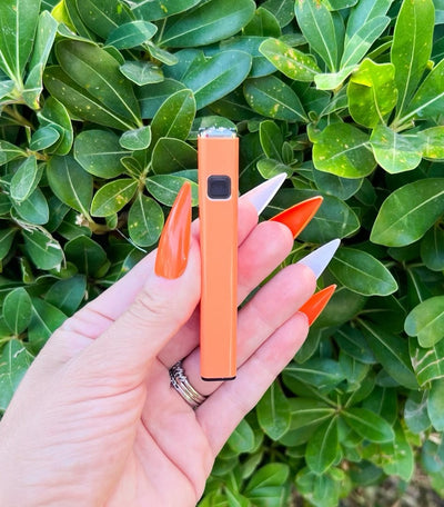 Orange glow in the dark weed pen