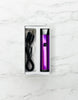 Purple Metallic Stiiizy Pro Battery With USB-C Charger On White Background
