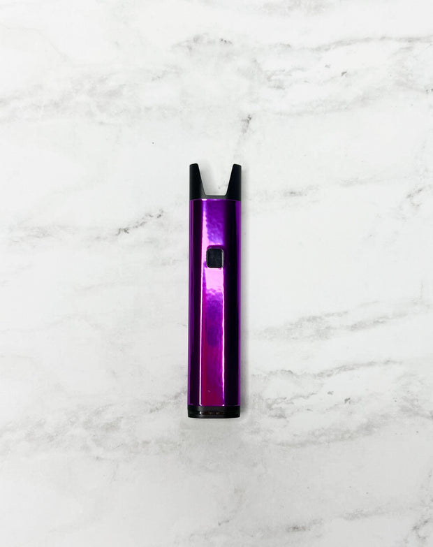 Stiiizy Pro Purple Metallic Battery On White Background