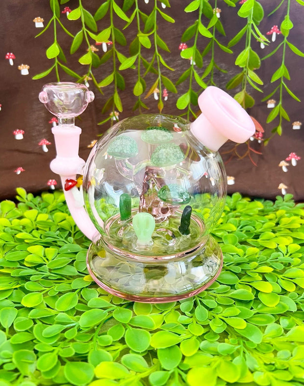 Bonsai Fungi Planetarium Glass Water Pipe/Dab Rig