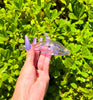 Pink Iridescent Dolphin Glass Hand Pipe