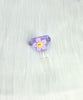 Purple Daisy 14mm Glass Bowl