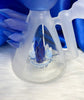 Cheech Blue Crystal Glass Water Pipe/Dab Rig