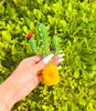 Colorful Green Cactus Glass Hand Pipe