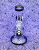 Black Ghost Face Glass Water Pipe/Dab Rig