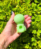 Green Alien Glass Hand Pipe