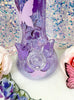 Purple Butterfly Pink Clouds 12in Glass Water Pipe/Bong