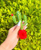 Colorful Green Cactus Glass Hand Pipe