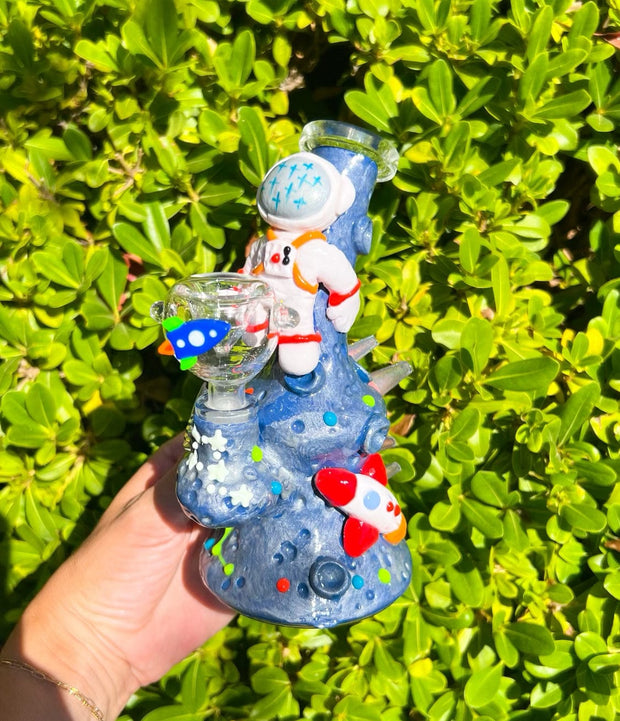Astronaut Space Glass Water Pipe/Dab Rig