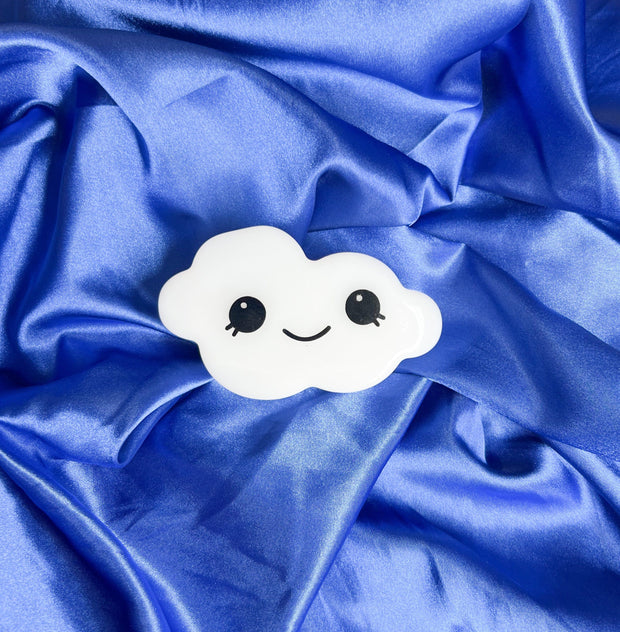 Smiley Cloud Glass Hand Pipe
