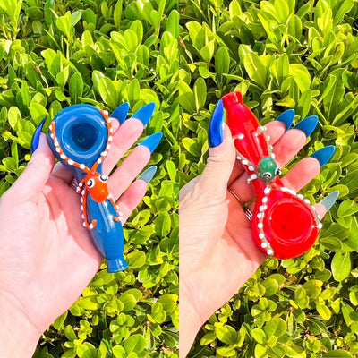 Cute Octopus Hand Pipe