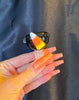 Candy Corn 14mm Smoke Glass Bowl