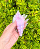 Pink Iridescent Sea Shell Glass Hand Pipe