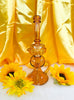 Lotus Amber Recycler Glass Water Pipe/Dab Rig