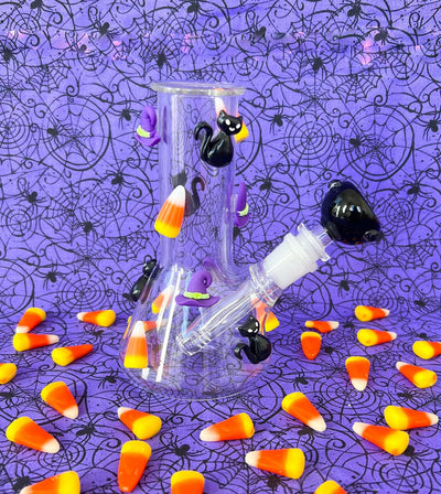 Mini Halloween Beaker Glass Water Pipe/Bong