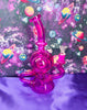 Pink Fuchsia Recycler Glass Water Pipe/Dab Rig