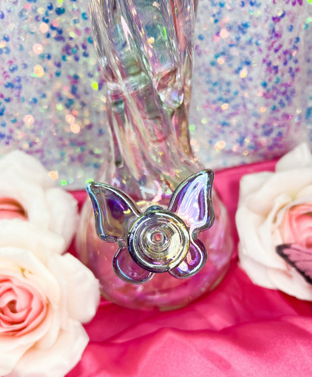 Iridescent 16 Inch Glass Water Pipe/Bong