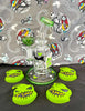 Oogie Boogie Bent Neck Glass Water Pipe/Rig