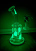 Glow In The Dark Ghosts Glass Water Pipe/Dab Rig