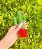 Colorful Green Cactus Glass Hand Pipe