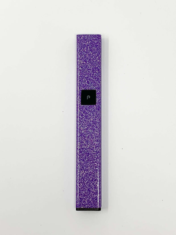 purple glitter Plug and Play vape pen
