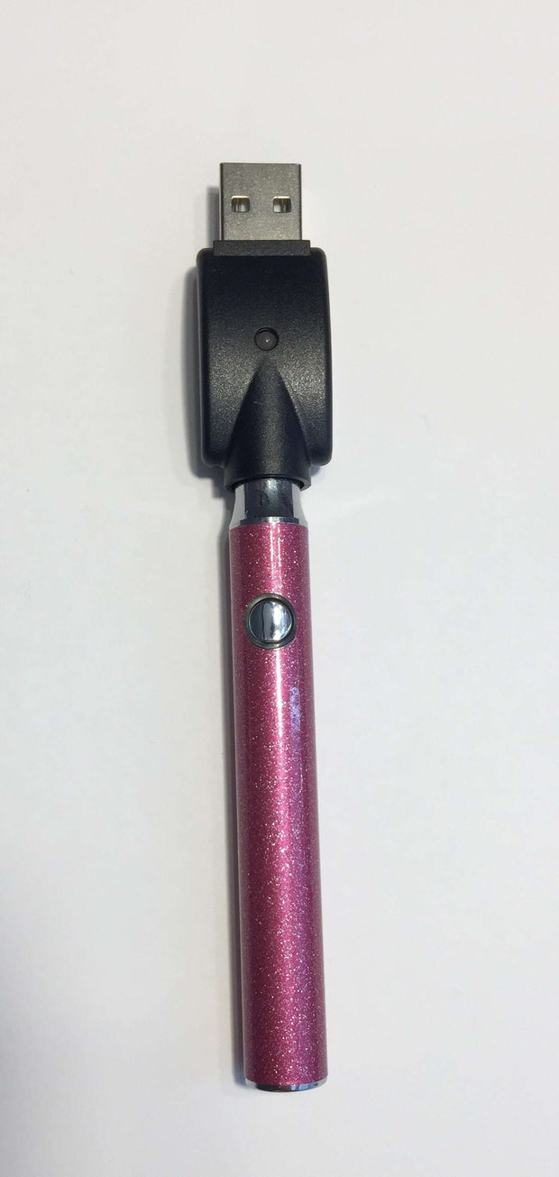 510 Threaded Battery Pink Glitter Vape Pen