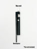 Black wax dap pen attachment for 510 threaded battery
