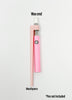 Pink dab straw attachment for 510 threaded battery white background