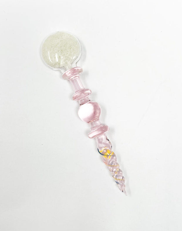Pink glow in the dark dab tool white background