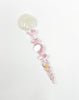 Pink glow in the dark dab tool white background