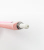 Up close photo of pink wax dab pen attachment for 510 threaded battery