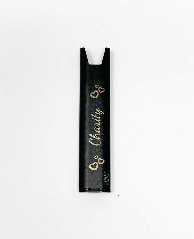 Custom Stiiizy pro battery that you can engrave with name and hearts