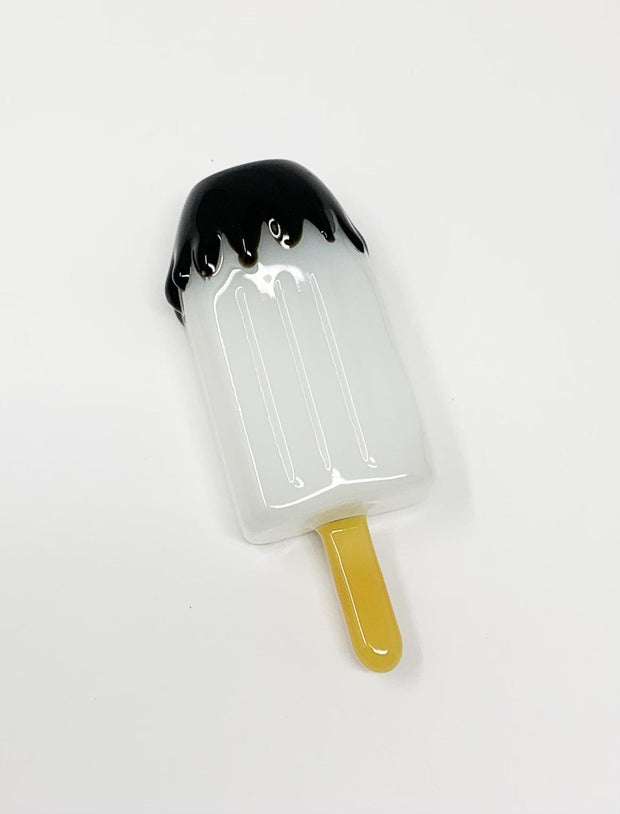 White glass popsicle hand pipe