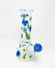 blue florals straight tube water pipe