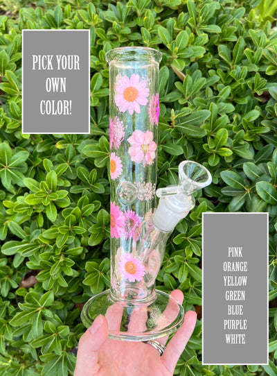 Dried floral water pipe color selections