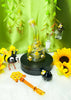 honey bee bong surrounded by bee decorations