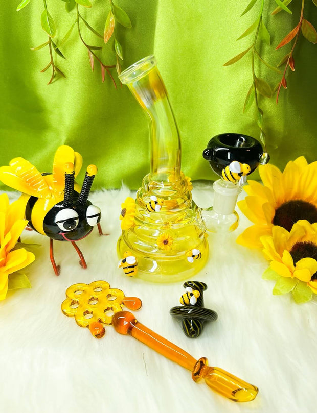 Pink Bee Rigs Custom Glass Pipes | One-of-A-Kind | Shop StayLit Design