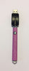 510 Threaded Battery Light Pink Glitter Vape Pen with Crystal