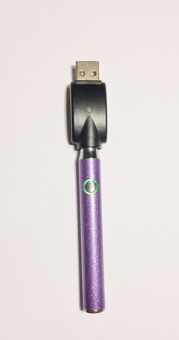 510 Threaded Battery Lavender Light Purple Glitter Starter Kit