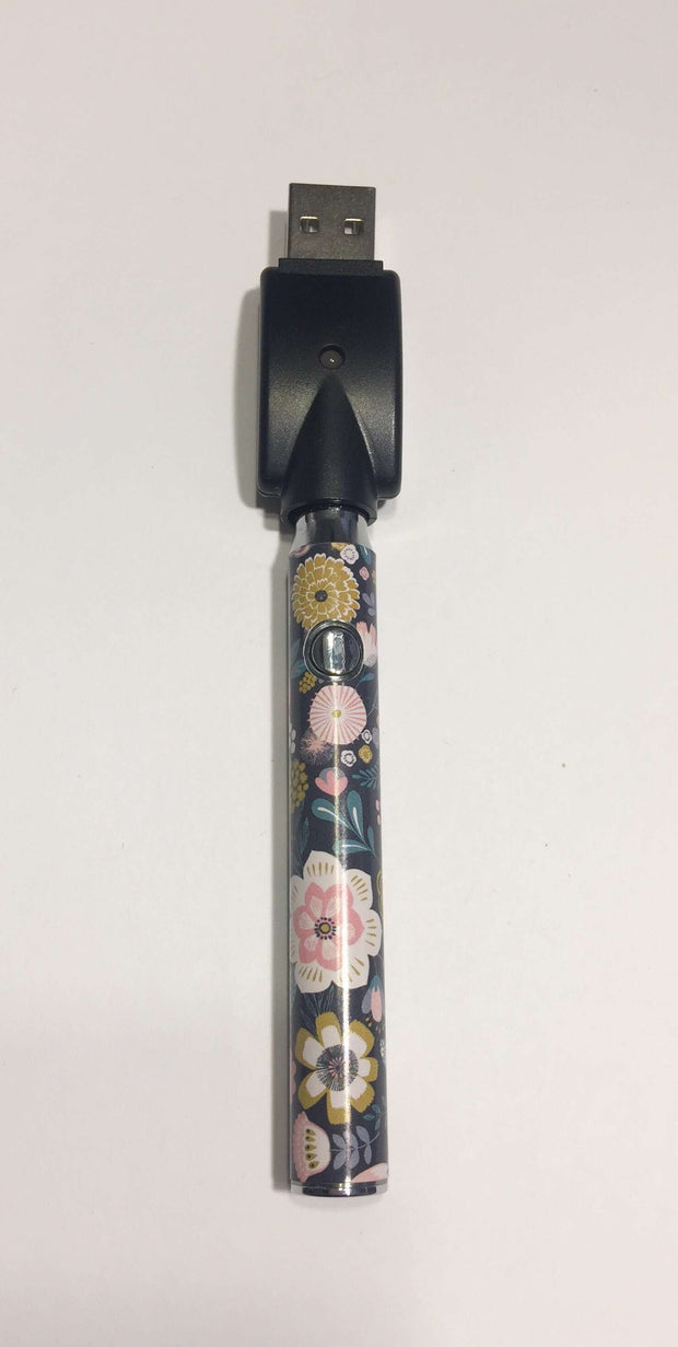 510 Threaded Battery Dark Vintage Floral Vape Pen